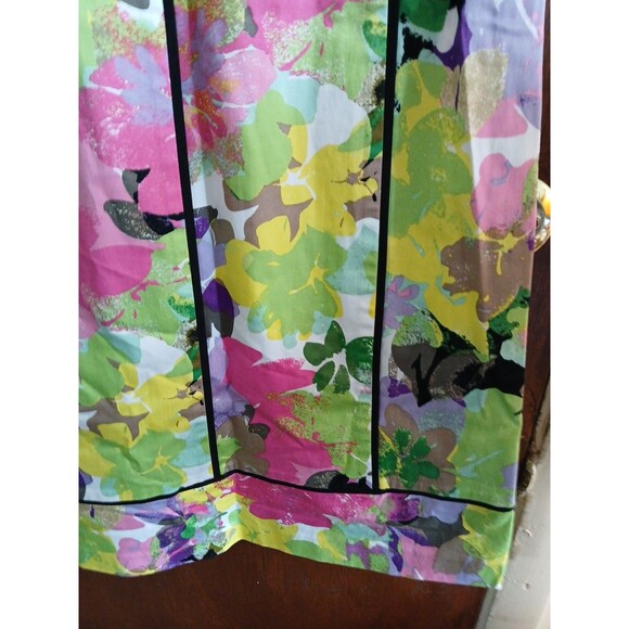 Calvin Klein Dress Womens 6 Watercolor Floral Sleeveless Sheath Artsy Career - Picture 7 of 16